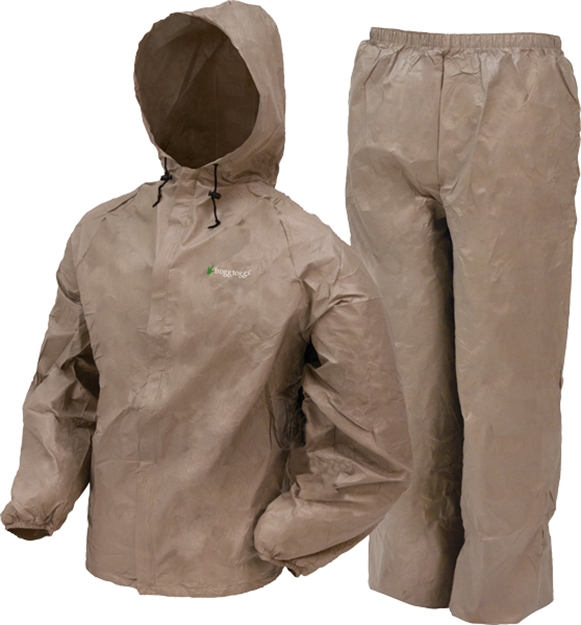 Picture of Frogg Toggs Men's Ultra-Lite II Rain Suit, Khaki, Size LG UL12104 : UL12104-04LG 647484040209