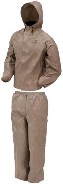 Picture of Frogg Toggs Men's Ultra-Lite II Rain Suit, Khaki, Size XL UL12104 : UL12104-04XL