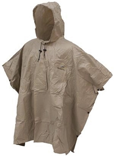 Picture of Frogg Toggs Ultra-Lite Poncho, Khaki, 1Size FTP1714 : FTP1714-04