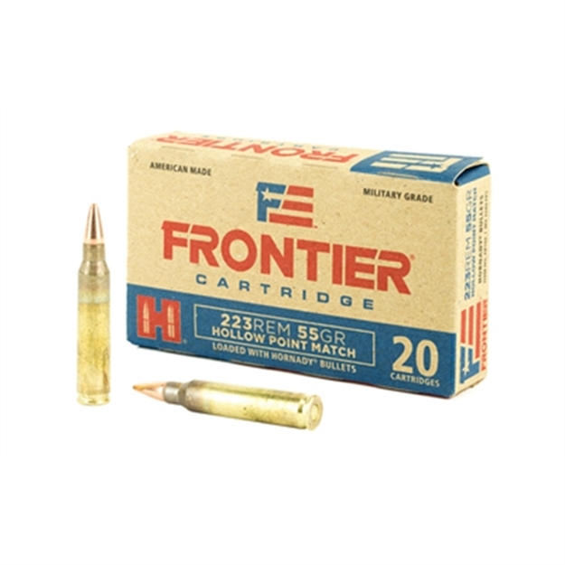 Picture of  Frontier Cartridge Fr140 Military Grade Centerfire Rifle 223Rem 55Gr Hollow Point Match 20 Per Box/25 Case