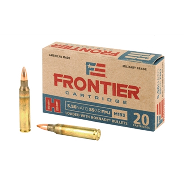 Picture of  Frontier Cartridge Fr200 Military Grade Centerfire Rifle 5.56X45mmnato 55Gr Full Metal Jacket 20 Per Box/25 Case