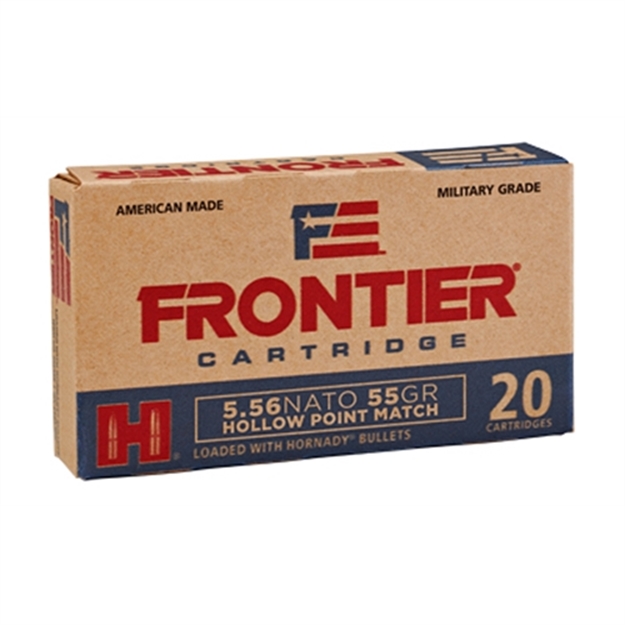 Picture of  Frontier Cartridge Fr240 Centerfire Rifle  5.56X45mmnato 55Gr Hollow Point Match 20 Per Box/25 Case 090255711479