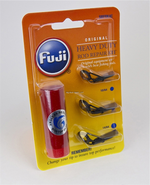 Picture of Fuji Black Large/Salt Water Rod Repair Kit Glue & 3 Tops