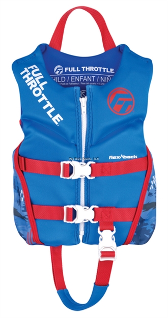 Picture of Full Throttle Child Rapid-Dry Flex-Back Blue Child