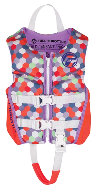 Picture of Full Throttle Child Rapid-Dry Flex-Back Pink Child