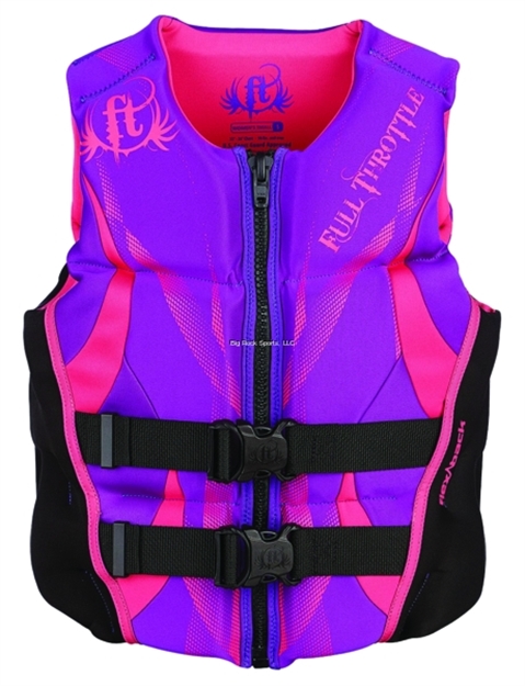 Picture of Full Throttle Hinged Rapid Dry Flex-Back Vest Purple WM Xsm