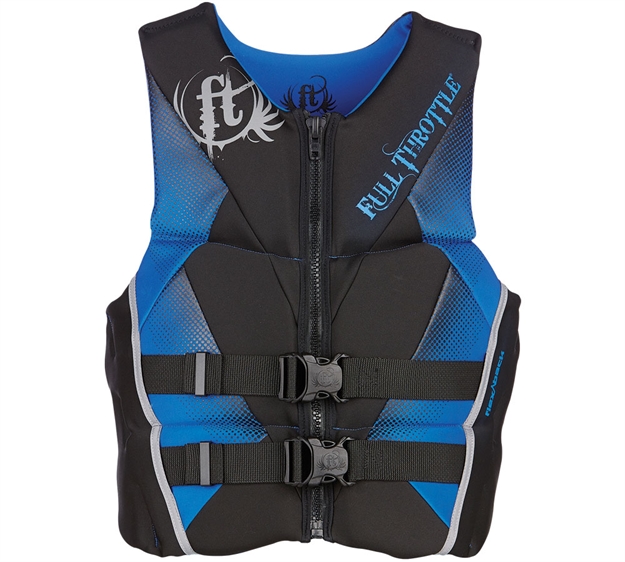 Picture of Full Throttle Mens Hinged Rapid-Dry Flex-Back Vest Blue-L