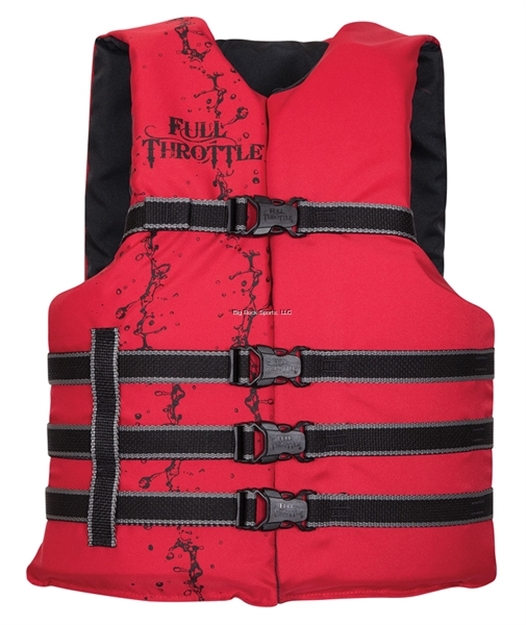 Picture of Full Throttle Nylon Red Adlt OS