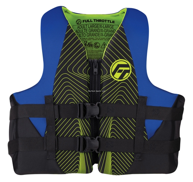 Picture of Full Throttle Rapid-Dry Vest Adult Blue L/Xl