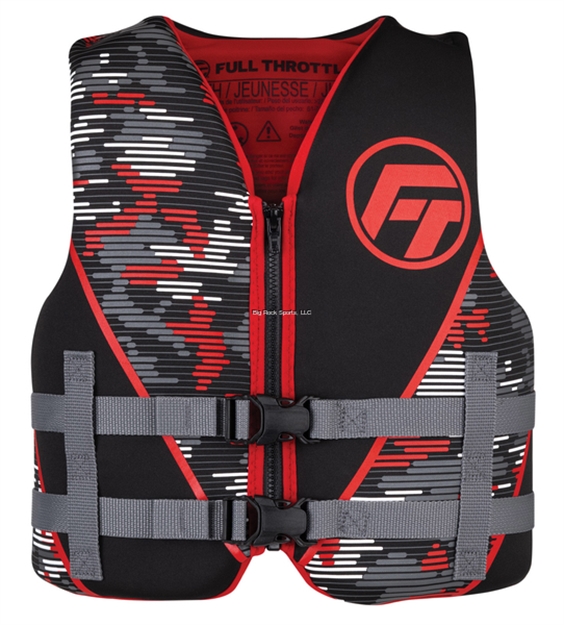 Picture of Full Throttle Rapid-Dry Vest Red Youth