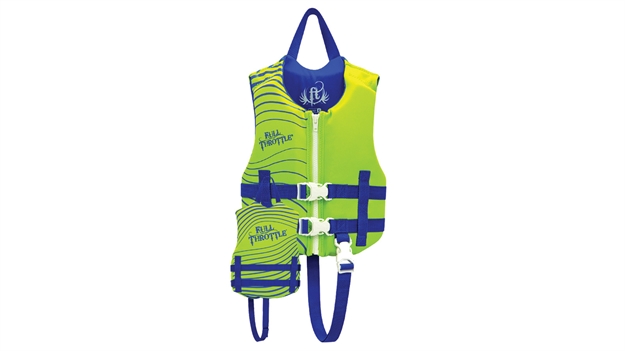 Picture of Full Throttle Vest Child Rapid Dry Grn