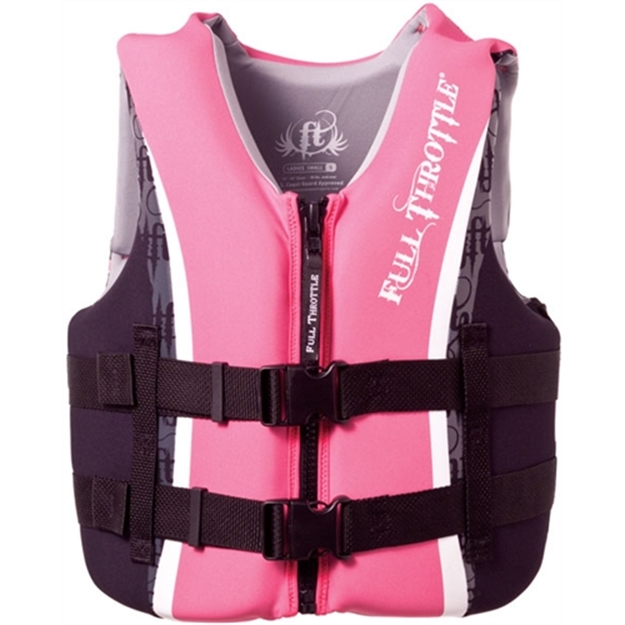 Picture of Full Throttle Vest Ldy Pink Xsml