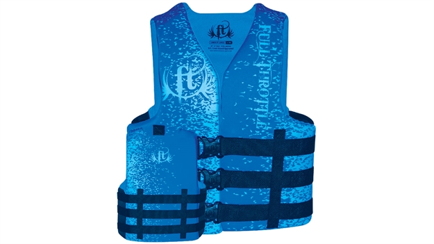 Picture of Full Throttle Vest Rapid Dry Blue L/Xl