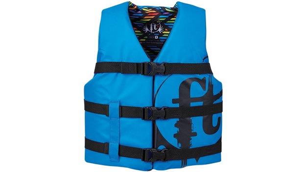 Picture of Full Throttle Vest Yth Nyl Wtr Blu