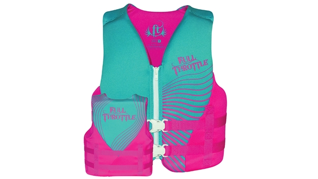 Picture of Full Throttle Rapid-Dry Vest Youth Pink