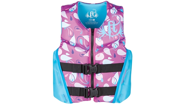 Picture of Full Throttle Vest Yth Rapid Dry Purp