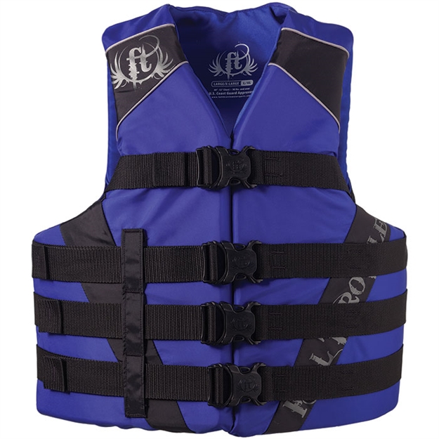 Picture of Full Throttle Water Sports Vest Dix Nylon Blue 4Xl/7Xl