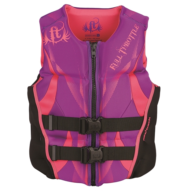 Picture of Full Throttle Hinged Rapid Dry Flex-Back Vest Purple Med