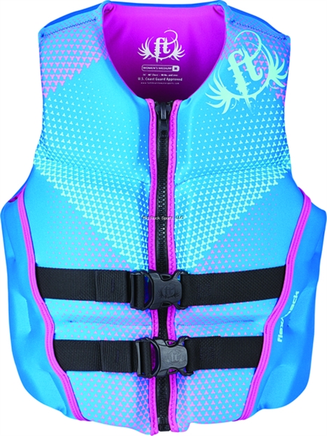 Picture of Full Throttle Womens Rapid-Dry Flex-Back Blue XL