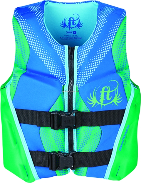 Picture of Full Throttle Vest Yth Rapid Dry Grn