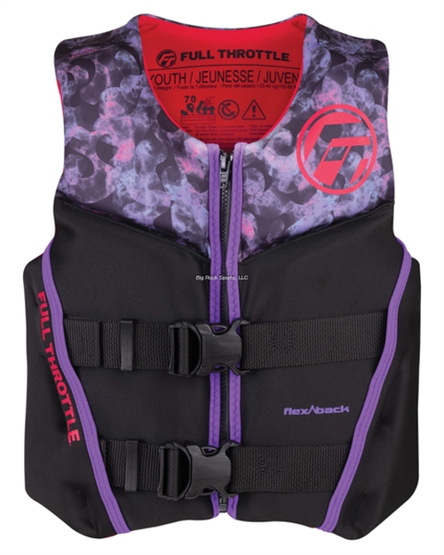 Picture of Full Throttle Youth Rapid-Dry Flex-Back Pink Youth