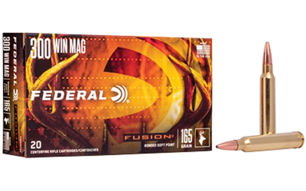 Picture of Federal F300wfs2 Fusion  300Winmag 165Gr Bonded Soft Point 20 Per Box/10 Case 029465098018 -