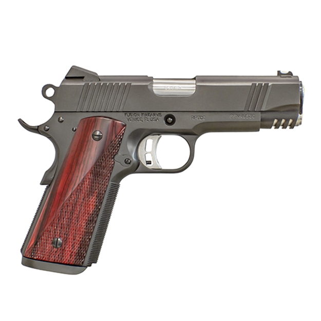 Picture of Fusion Firearms Riptide,  Semi-Auto Pistol, 9Mm, 5" Bbl, Black, Wood Grips, 10+1 Rnd, Novak Fixed Sights 1911-Riptide-9