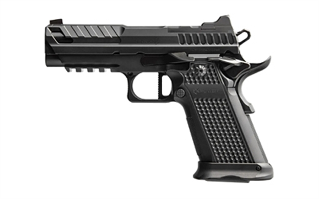 Picture of  Fusion Firearms Xp9blk XP Pro 9Mm Luger 17+1 4" Black Tennifer Bull Barrel, Black Optic Cut/Serrated/Vent Cut Slide, Black Steel Frame W/Beavertail & Picatinny Rail, Black Aluminum Grip 789049488535
