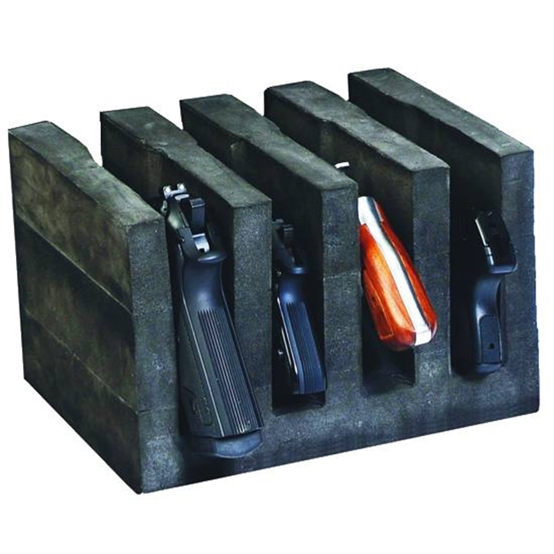 Picture of Goutdoors, Inc. 4 Pistol Soft Cradle Holder,Black/Blue, Horizontal Format GPS-F400CR 856056002495