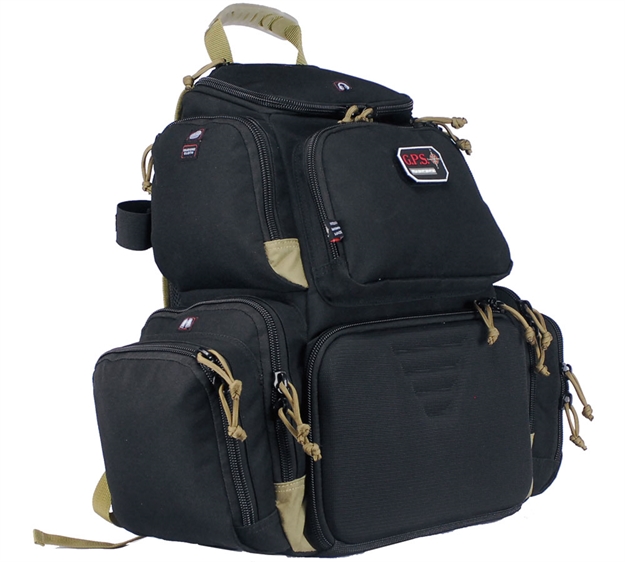 Picture of Goutdoors, Inc. Handgunner Backpack W/Cradle For 4 Handguns, Blk/Tan GPS-1711BPBT