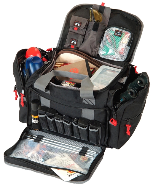 Picture of Gps Bags 2014Lrb Large  Black Nylon W/ Lift Ports, Storage Pockets, Visual ID Storage System & Holds 5 Handguns OR More & Ammo Includes 4 Ammo Dump Cups GPS-2014LRB 856056002167
