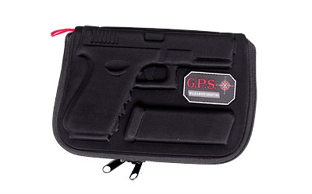 Picture of Gps Bags 907Pc Custom Molded  W/ Lockable Zippers Internal Mag Holder & Black Finish For Glock 17/19/22/23/26/27 GPS-907PC