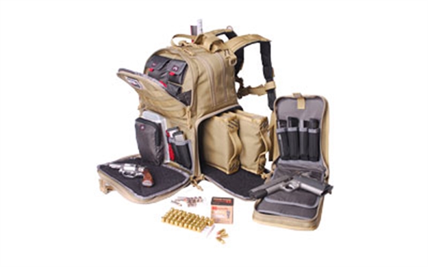 Picture of Gps Bags T1612bpt Tactical Range  Tan 1000D Nylon Teflon Coating 3 Handguns GPS-T1612BPT 819763010221