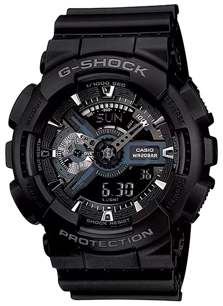 Picture of  G-Shock/Vlc Distribution Ga1101bcr G-Shock Tactical Black Stainless Steel Bezel 145-215Mm