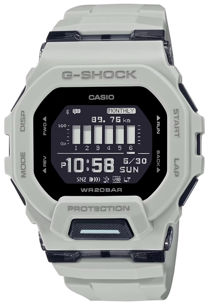 Picture of  G-Shock/Vlc Distribution Gbd200uu9 G-Shock Tactical White Stainless Steel Bezel 145-215Mm