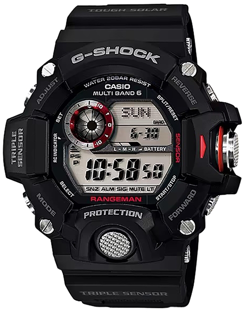 Picture of  G-Shock/Vlc Distribution Gw94001 G-Shock Tactical Rangeman Keep Time Black Size 145-215Mm Features Digital Compass 079767980627