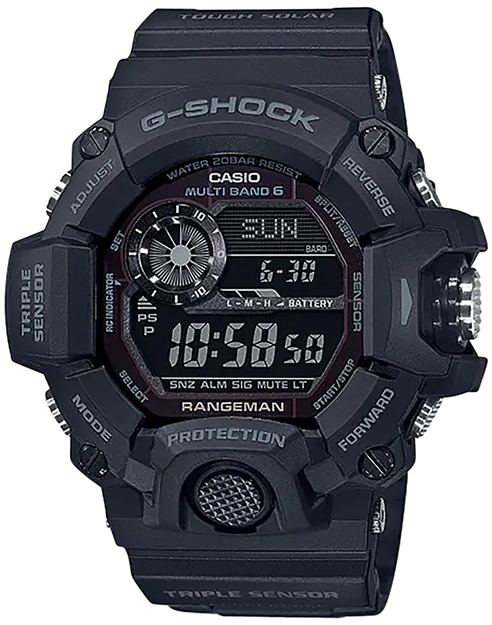 Picture of  G-Shock/Vlc Distribution Gw94001b G-Shock Tactical Rangeman Keep Time Blackout Size 145-215Mm Features Digital Compass 889232252193