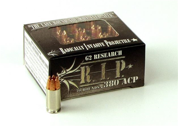 Picture of G2 Research 380 Acp 62Gr. R.I.P. Ammo - Box OF 20 Rounds