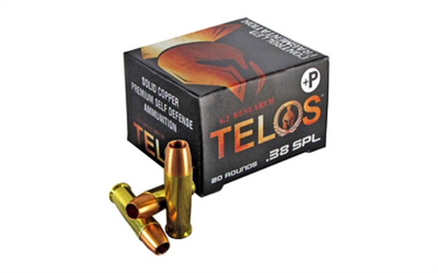 Picture of G2 Research Telos 38Spl+ Telos  38 Special +P 105 GR 1170 Fps Fracturing Copper Hollow Point (Fchp) 20 Bx/25 CS G00618