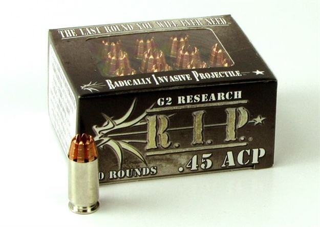 Picture of G2 Research 45 Acp 162Gr. R.I.P. Ammo - Box OF 20 Rounds