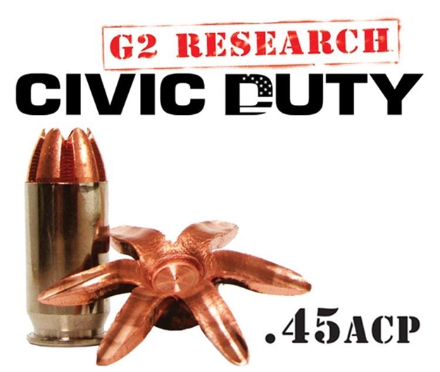 Picture of G2 Research Civic Duty 45 Acp Ammo - Box OF 20 Rounds