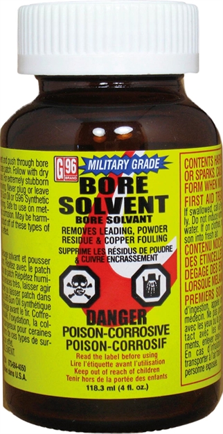 Picture of  G96 1108 Military Grade Bore Solvent Removes Powder, Lead, Plastic Fouling 4 OZ Jar 616774110809