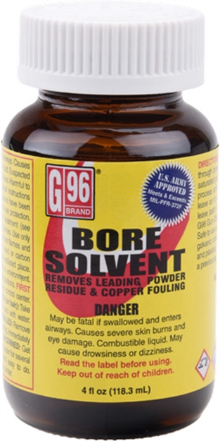 Picture of  G96 1108 Military Grade Bore Solvent Removes Powder, Lead, Plastic Fouling 4 OZ Jar
