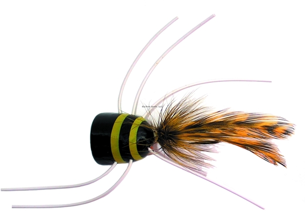 Picture of Gaines Bass King Popper, Black/Yellow