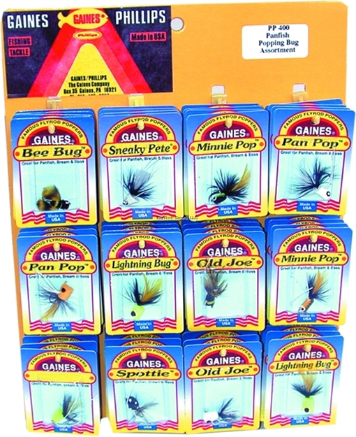 Picture of Gaines Phillips Popping Bug Assortment, 4 Dozen