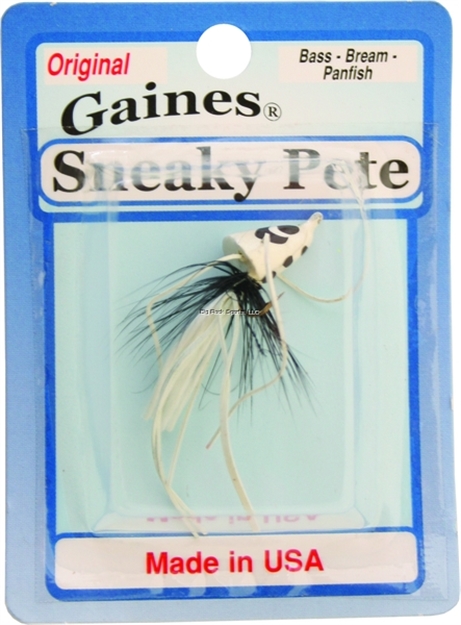 Picture of Gaines Sneaky Pete Popper, SZ 10 Hook Pearl/Black