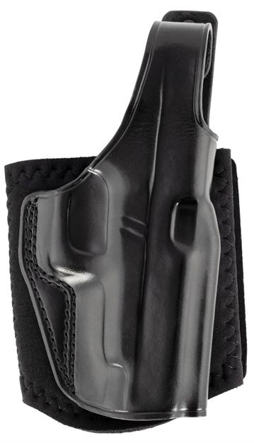 Picture of  Galco Ag834b Ankle Glove  Size Fits Ankles UP TO 13" Black Leather Hook & Loop Compatible W/Glock 48/Glock 48 Mos Right Hand
