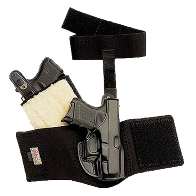 Picture of Galco Ag252b Ankle Glove Holster Fits Ankles UP TO 13" Sig P232 Steerhide Black