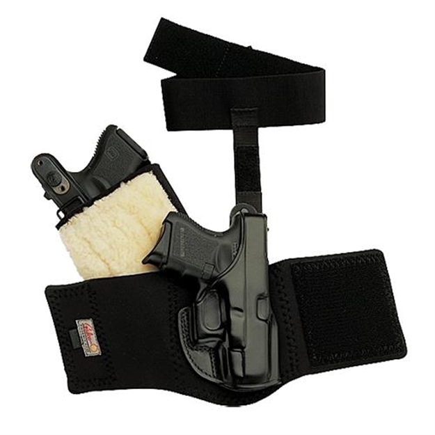 Picture of Galco Ag646b Ankle Glove Holster Fits Ankles UP TO 13" Sig P290 Steerhide Black