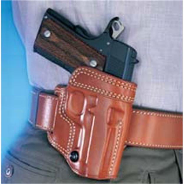 Picture of  Galco Av212b Avenger  Owb Black Leather Belt Slide Fits 5" 1911